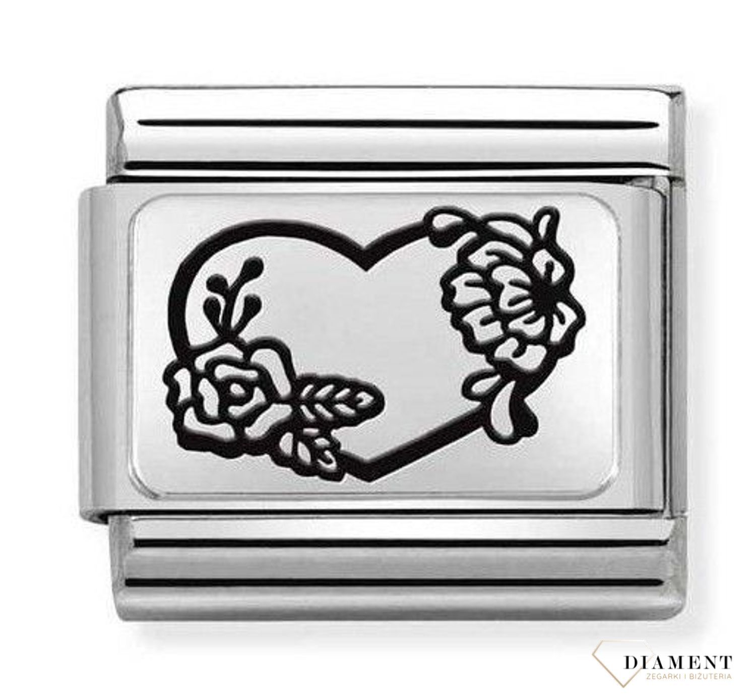 Nomination Link 925 Silver 'Serce w kwiatach' 330111 28  ✓oryginalna biżuteria Nomination ✓ prezent dla przyjaciółki✓ prezent na urodziny✓ prezent dla przyjaciółki✓ Biżuteria Nomination ✓Wymarzony prezent.jpg